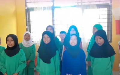 Siswa SDN 95 Kendari Latihan Paduan Suara